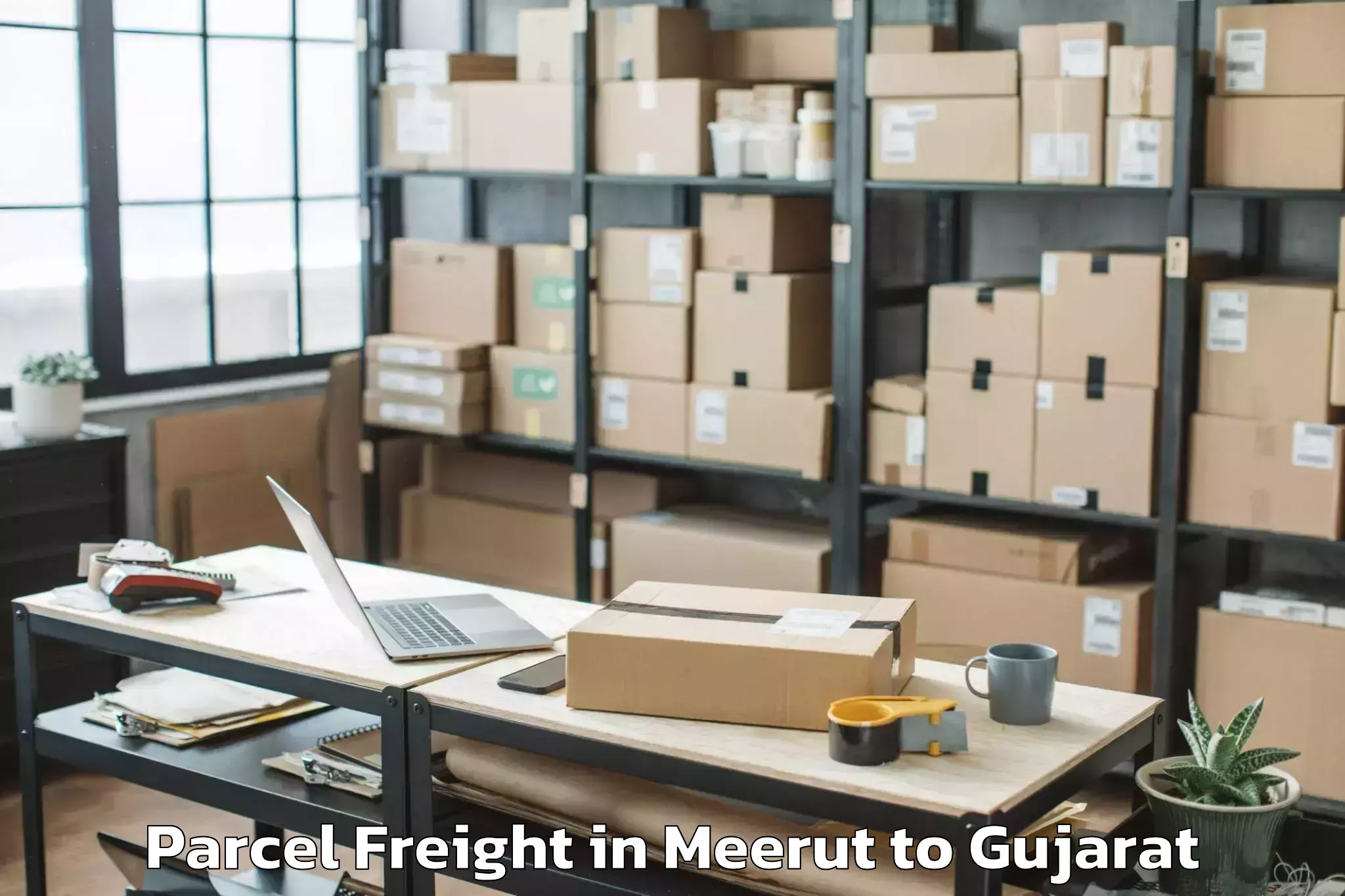 Book Meerut to Mangrol Parcel Freight Online